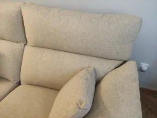 Sofá de 3 plazas beige