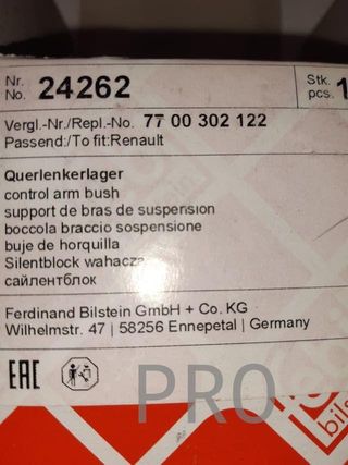 Silentblock rueda Renault nuevo