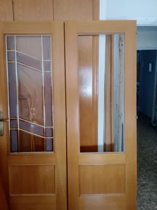 Puertas de roble sin cristalera