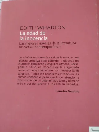 La edad de la inocencia.