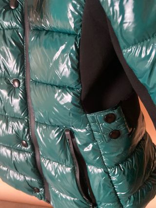Chaqueta Moncler XL Negro/Verde Brillante