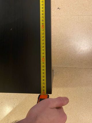 Mesa de centro de madera negra