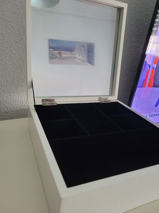 Caja joyero blanco zara home