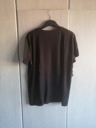 T-shirt nera con stampa fenice