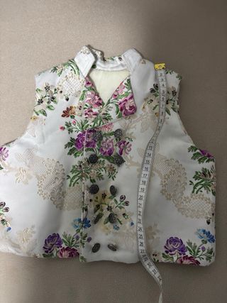 Chaleco Fallero Niño fondo blanco talla 3 años