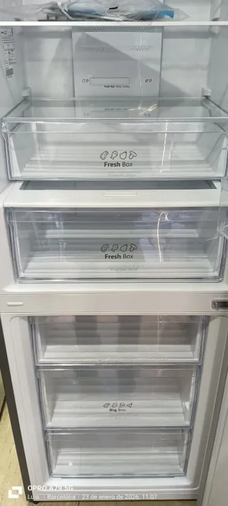 Nevera Combi HISENSE Acero Inoxidable SEMI NUEVA