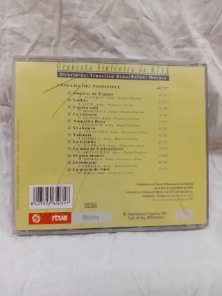 CD Orquesta Sinfónica de RTVE Fantasía del Pasodob