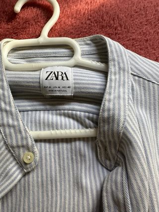 Camisa Zara Rayas Azules
