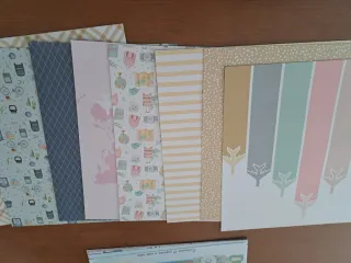 Colección de papeles para scrapbooking