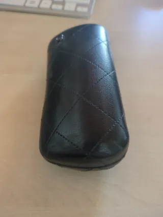 Funda Gafas Chanel Piel Negra