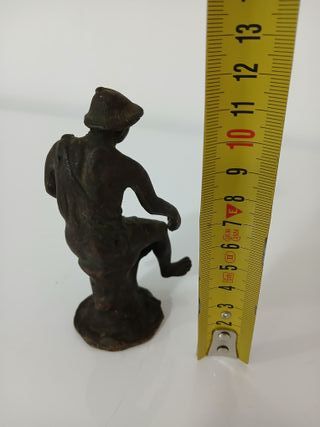 Statuetta Bronzo Pescatore Napoletano Antica