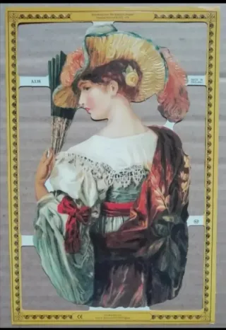 Lamina Cromos troquelados MLP A138. Señora