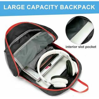 Mochila Senderismo 40L Ultraligera Negra/Roja