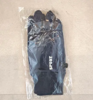 Guantes deportivos azules para bici, andar, correr