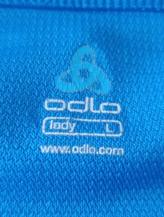 Maglia sport Odlo donna blu/bianca