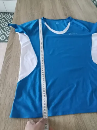 Maglia sport Odlo donna blu/bianca