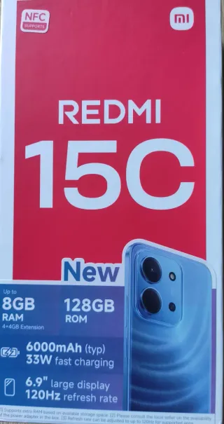 Xiaomi Redmi 15C 128GB nero notturno