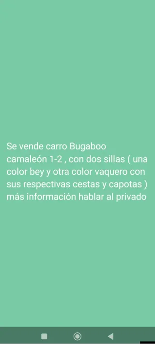 Carro Bugaboo Camaleón 1-2