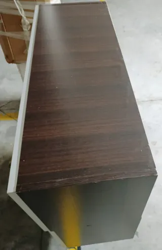 ✅Vitrina de salón, blanco y marrón ✅