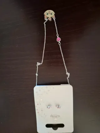 Conjunto Joyas Gata Marie Disney Niña