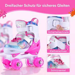 Patines 4 Ruedas TOMSHOO Talla S (28-31)