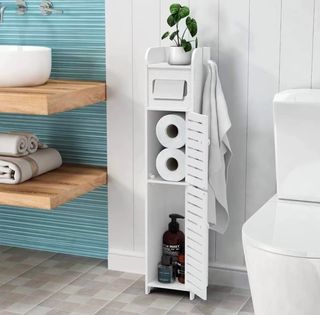 Mobiletto slim bianco