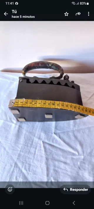 Plancha antigua de hierro