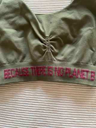 Sujetador deportivo Ecoalf verde talla M (S)