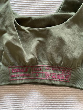 Sujetador deportivo Ecoalf verde talla M (S)