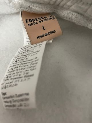 Conjunto Chándal Oversize Blanco Talla L