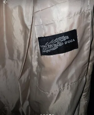 Piumino d'oca caldissimo beige