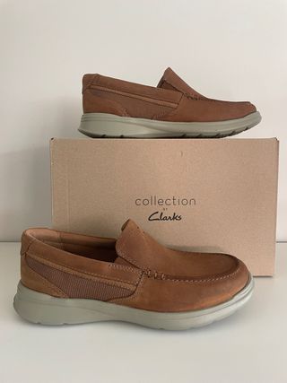 Zapatos Clarks Hombre Piel Slip-on Marrón