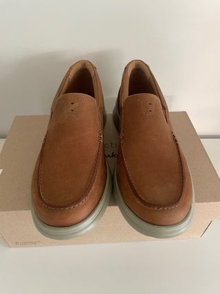 Zapatos Clarks Hombre Piel Slip-on Marrón