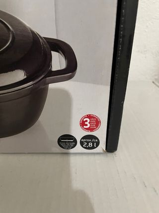 Olla Hierro Fundido Ernesto Negra 2.8L