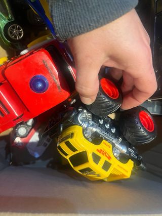 Lote Juguetes Camiones y Moto