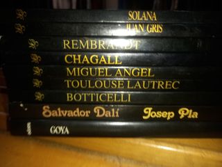 Lote 9 libros de Pintura