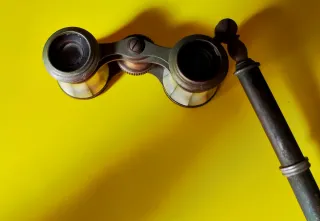 Binoculares Antiguos de Ópera con mango