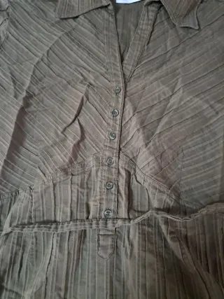 Camisa premamá verano verde oliva