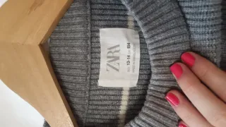 Jersey de rayas gris y blanco