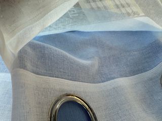 2 Tende Giu 135x275 Filtrante Rigato AzzurroBianco