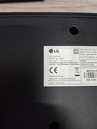 Barra de Sonido LG S90TY Negra
