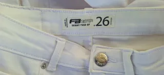 Pantalón blanco pitillo skinny push up t.26