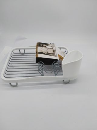 Umbra Sinkin Escurridor de platos, Hierro, Blanco/Níquel