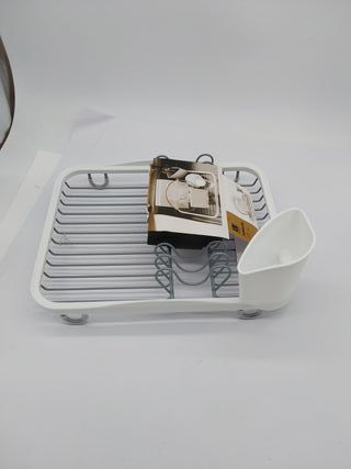 Umbra Sinkin Escurridor de platos, Hierro, Blanco/Níquel