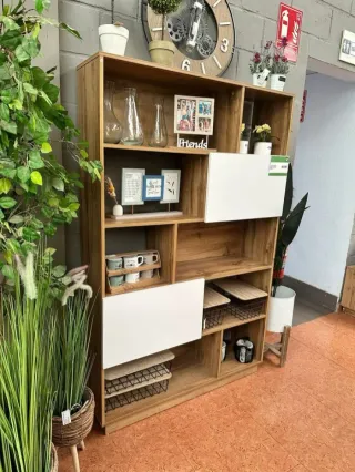 Estantería Madera y Blanca