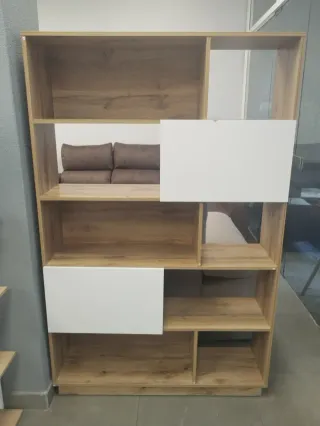 Estantería Madera y Blanca