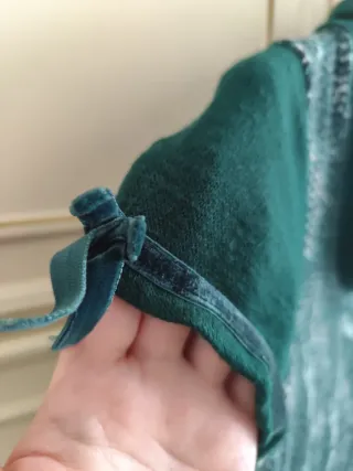 Vestito maglia invernale verde taglia S