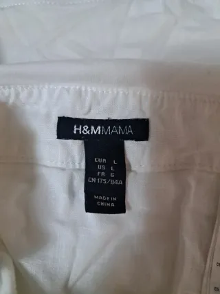 Falda premamá blanca talla única