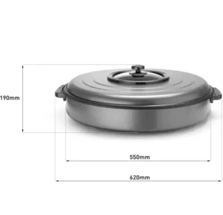 Sartén eléctrica 1600 w 55 cm
