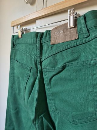 Pantalones Pull&Bear verdes talla 34